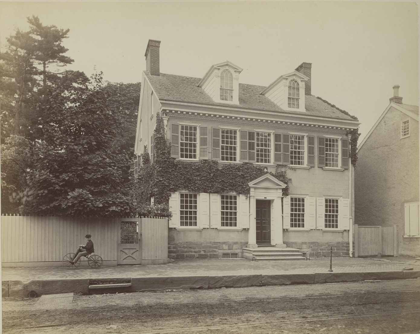 “Morris House on Germantown Avenue, June 1886” (print by Marriott Canby Morris, 1893). Morris Family Papers, Photo Box 8, Folder 2. Collections of Independence National Historical Park.