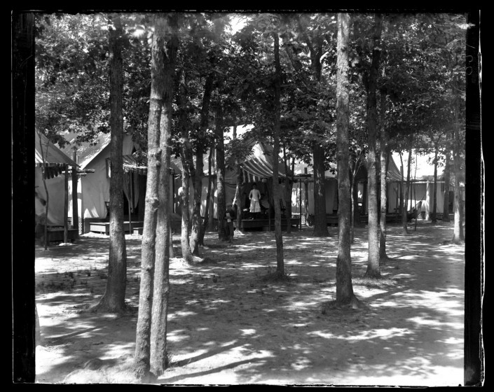 Marriott C. Morris, View of Tents at Ocean Grove from Tabernacle, 1884